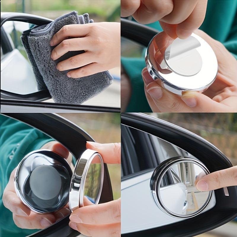 360° Adjustable Rearview Mirror Combo for Enhanced Visibility and Safety on the Road - Greetlamp