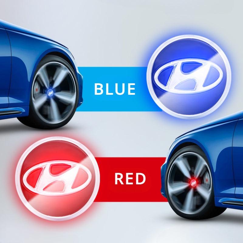 Suitable For Hyundai Magnetic Suspension Hub Caps & LED Suspension Luminous Wheel Hub Lights - Greetlamp