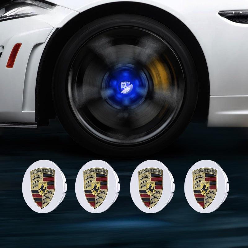 Suitable For Porsche Magnetic Suspension Hub Caps & LED Suspension Luminous Wheel Hub Lights - Greetlamp