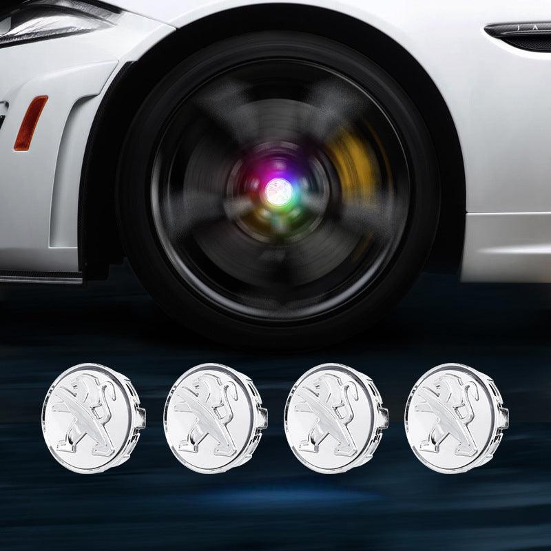 Suitable For Peugeot Magnetic Suspension Hub Caps & LED Suspension Luminous Wheel Hub Lights - Greetlamp