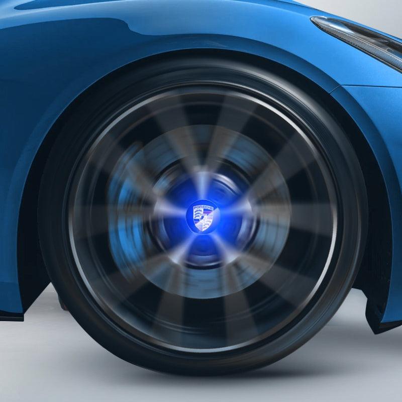 Suitable For Porsche Magnetic Suspension Hub Caps & LED Suspension Luminous Wheel Hub Lights - Greetlamp