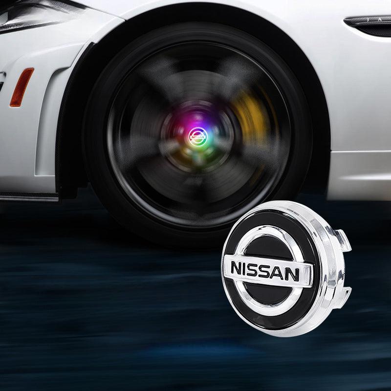 Suitable For Nissan Magnetic Suspension Hub Caps & LED Suspension Luminous Wheel Hub Lights - Greetlamp