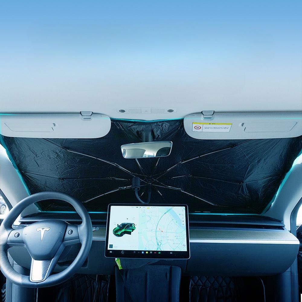 New 360° Bendable Handle Car Parasol Car Front Windshield Sun Protection Heat Shield Universal Car Parasol - Greetlamp