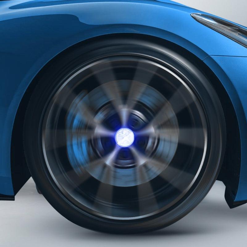 Suitable For Peugeot Magnetic Suspension Hub Caps & LED Suspension Luminous Wheel Hub Lights - Greetlamp