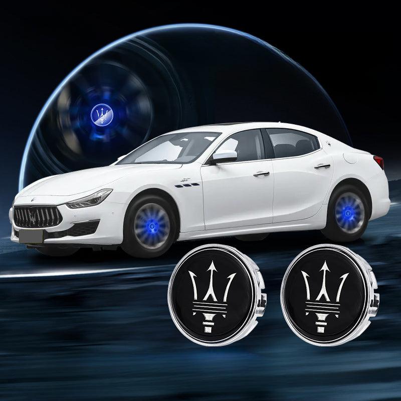 Suitable For Maserati Magnetic Suspension Hub Caps & LED Suspension Luminous Wheel Hub Lights - Greetlamp