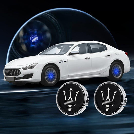Suitable For Maserati Magnetic Suspension Hub Caps & LED Suspension Luminous Wheel Hub Lights - Greetlamp