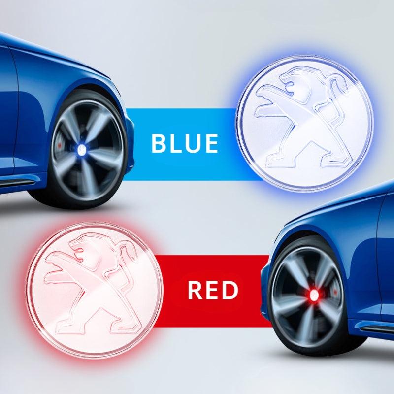 Suitable For Peugeot Magnetic Suspension Hub Caps & LED Suspension Luminous Wheel Hub Lights - Greetlamp