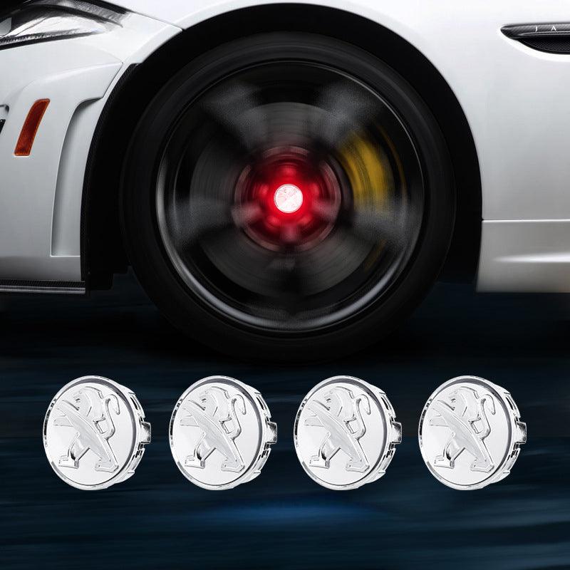 Suitable For Peugeot Magnetic Suspension Hub Caps & LED Suspension Luminous Wheel Hub Lights - Greetlamp