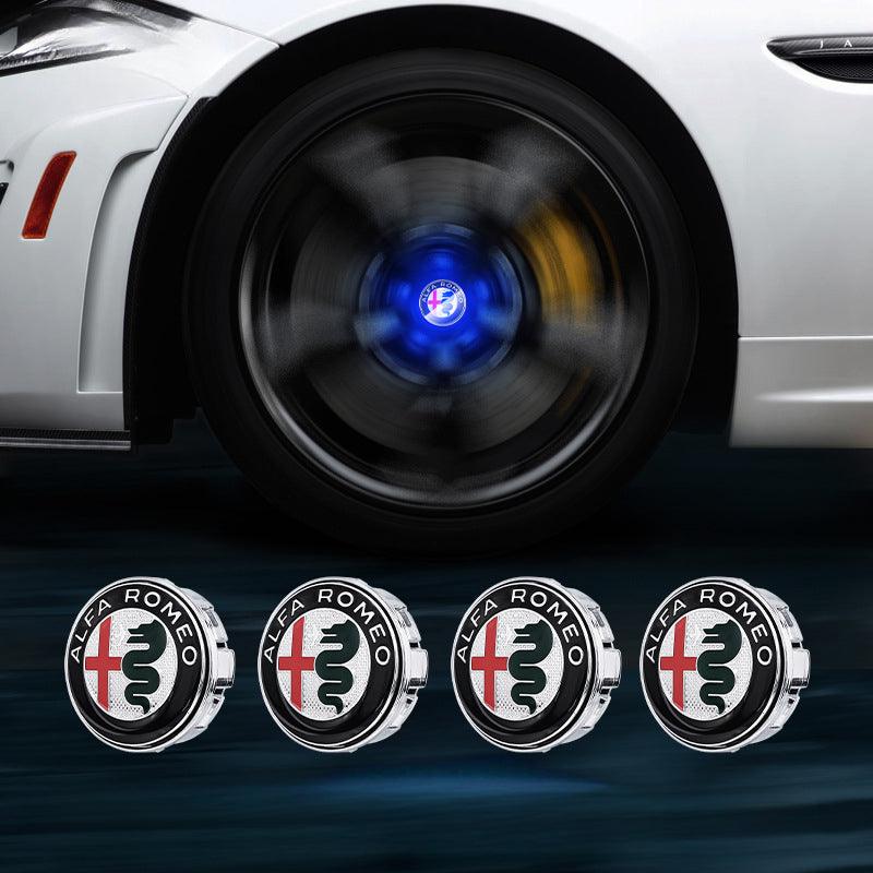 Suitable For Alfa Romeo Magnetic Suspension Hub Caps & LED Suspension Luminous Wheel Hub Lights - Greetlamp