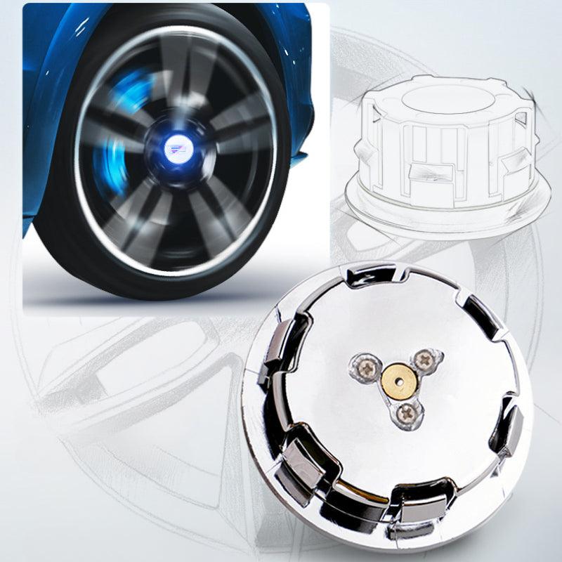 Suitable For Cadillac Magnetic Suspension Hub Caps & LED Suspension Luminous Wheel Hub Lights - Greetlamp