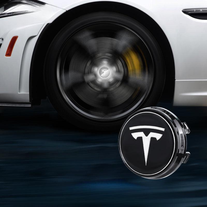 Suitable For Tesla Magnetic Suspension Hub Caps & LED Suspension Luminous Wheel Hub Lights - Greetlamp