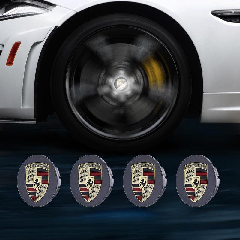 Suitable For Porsche Magnetic Suspension Hub Caps & LED Suspension Luminous Wheel Hub Lights - Greetlamp
