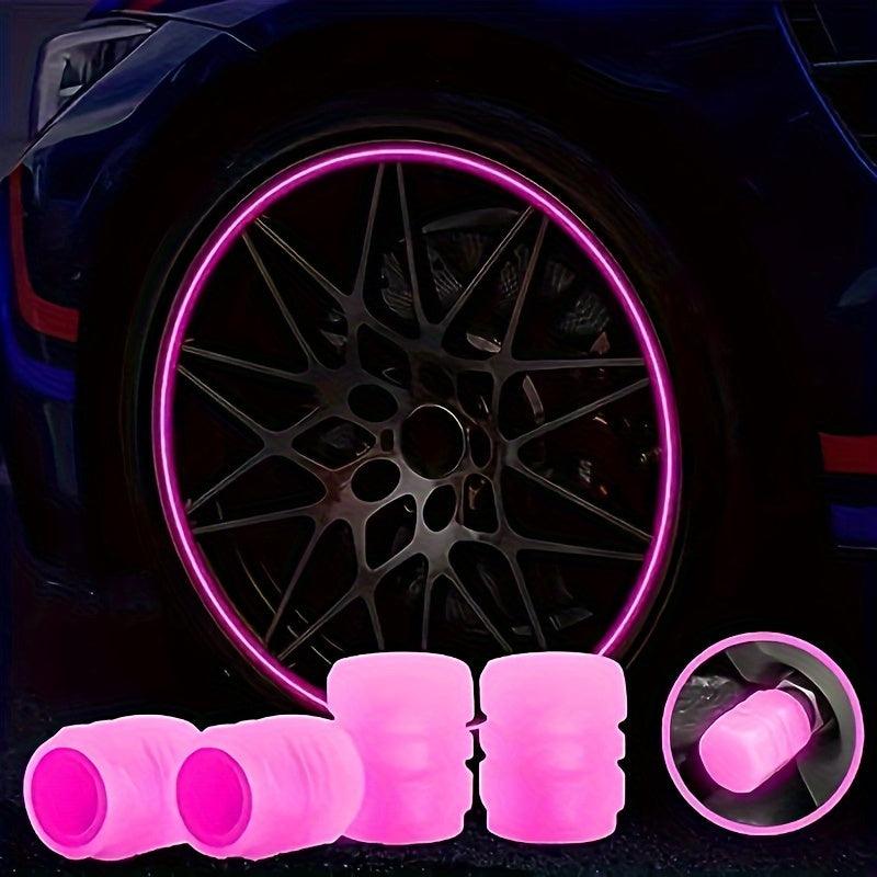 (16PCS) Luminous Tire Valve Cap Set - Suitable for Cars, Trucks, Motorcycles and Bicycles - Greetlamp