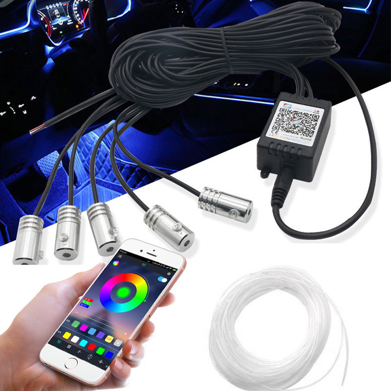 LED Intelligent Voice Control Atmosphere Light Belt Set