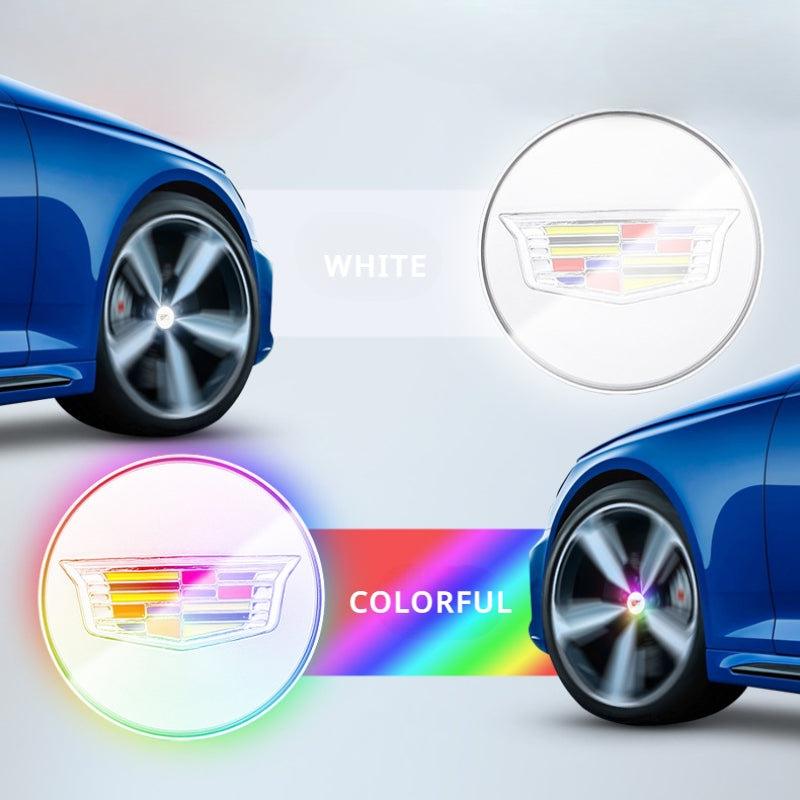 Suitable For Cadillac Magnetic Suspension Hub Caps & LED Suspension Luminous Wheel Hub Lights - Greetlamp