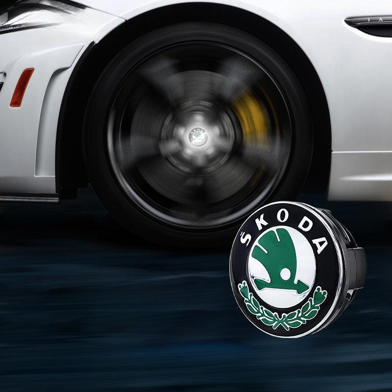 Suitable For Škoda Magnetic Suspension Hub Caps & LED Suspension Luminous Wheel Hub Lights - Greetlamp