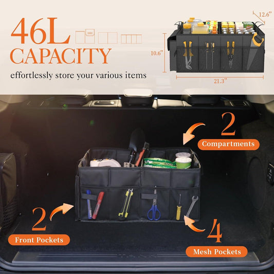 Car Trunk Storage Box Foldable Trunk Storage Bag - Greetlamp