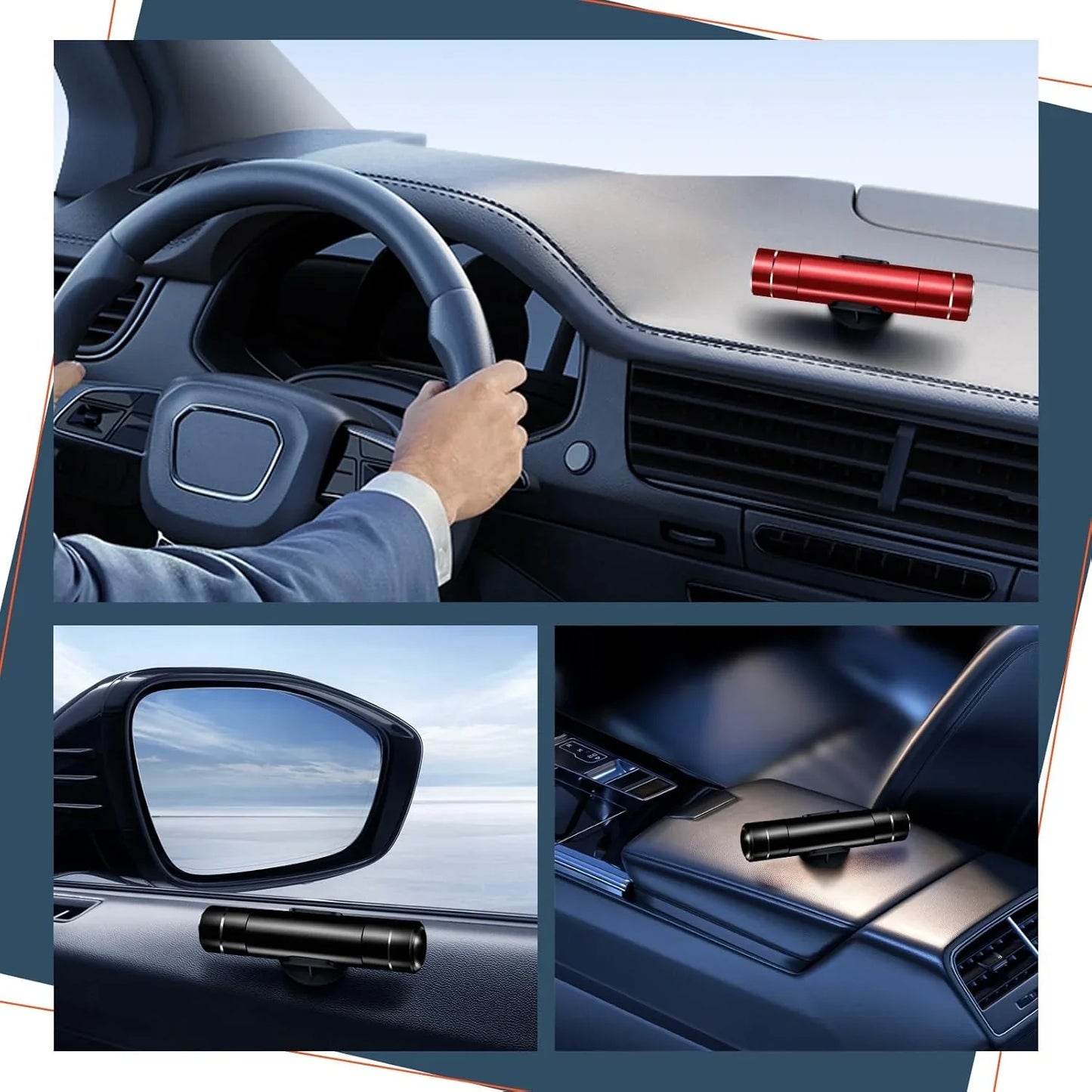 Car Window Breaker and Seatbelt Cutter 2 Pack, 2-in-1 Car Safety Hammer
