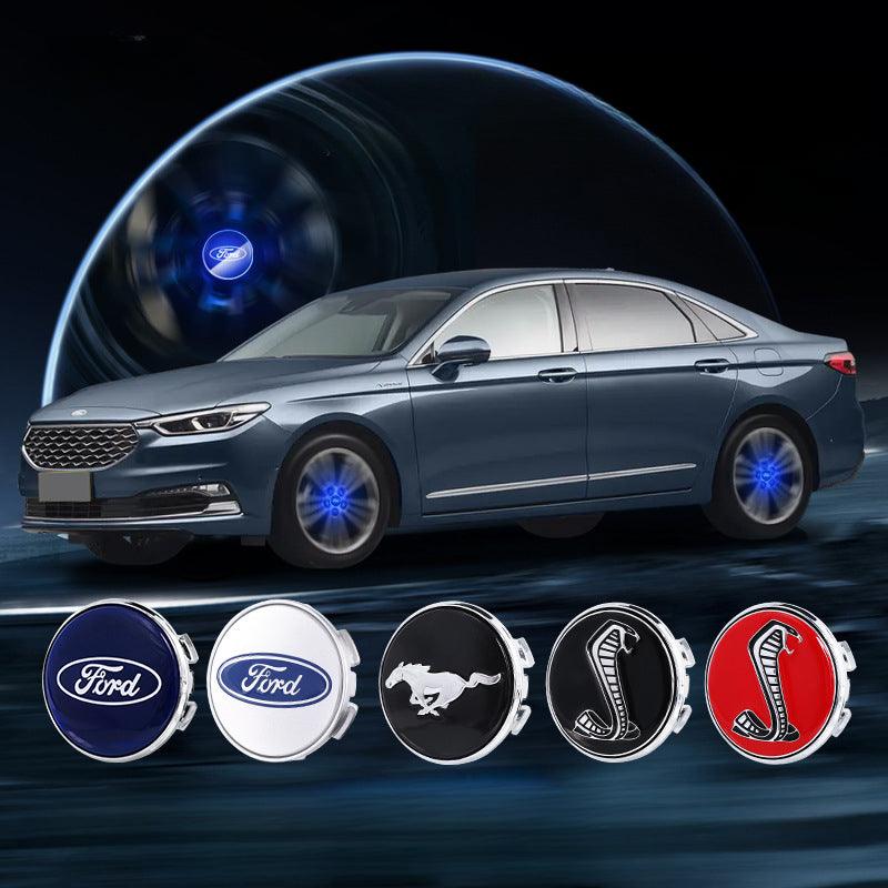 Suitable For Ford Magnetic Suspension Hub Caps & LED Suspension Luminous Wheel Hub Lights - Greetlamp