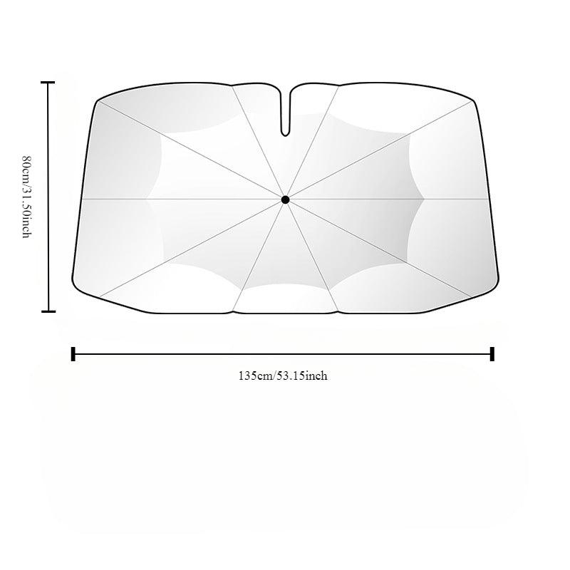 New 360° Bendable Handle Car Parasol Car Front Windshield Sun Protection Heat Shield Universal Car Parasol - Greetlamp