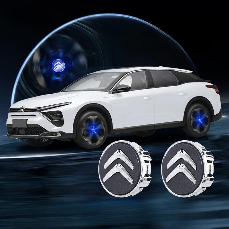 Suitable For Citroën Magnetic Suspension Hub Caps & LED Suspension Luminous Wheel Hub Lights - Greetlamp