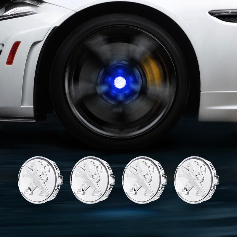 Suitable For Peugeot Magnetic Suspension Hub Caps & LED Suspension Luminous Wheel Hub Lights - Greetlamp
