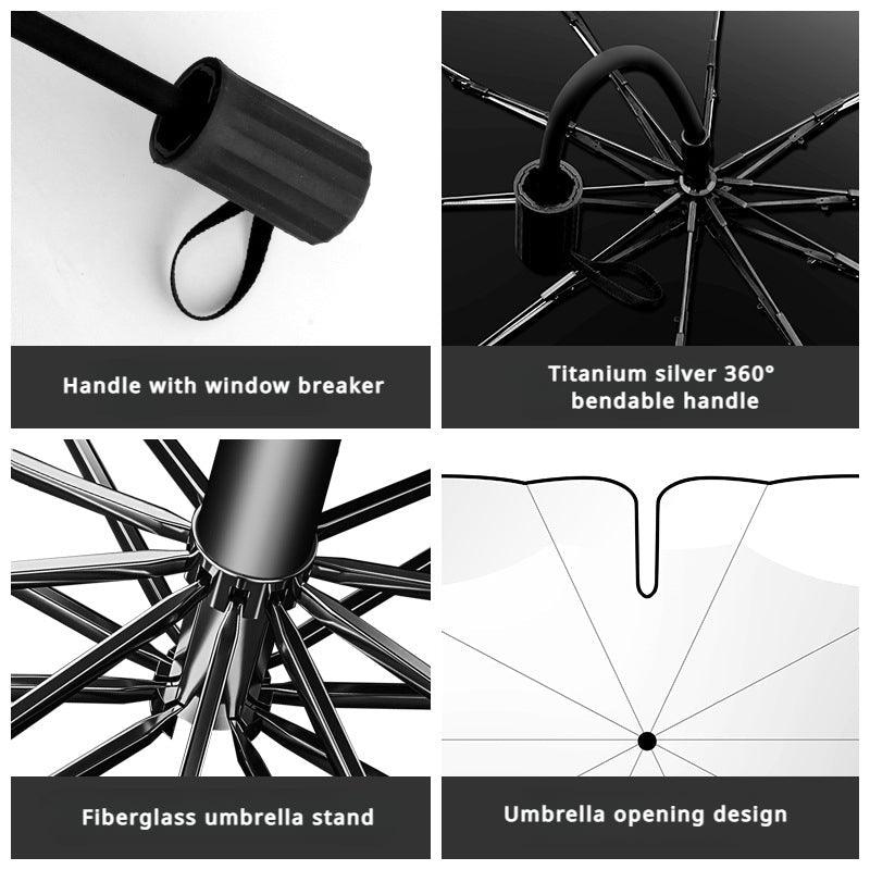 New 360° Bendable Handle Car Parasol Car Front Windshield Sun Protection Heat Shield Universal Car Parasol - Greetlamp