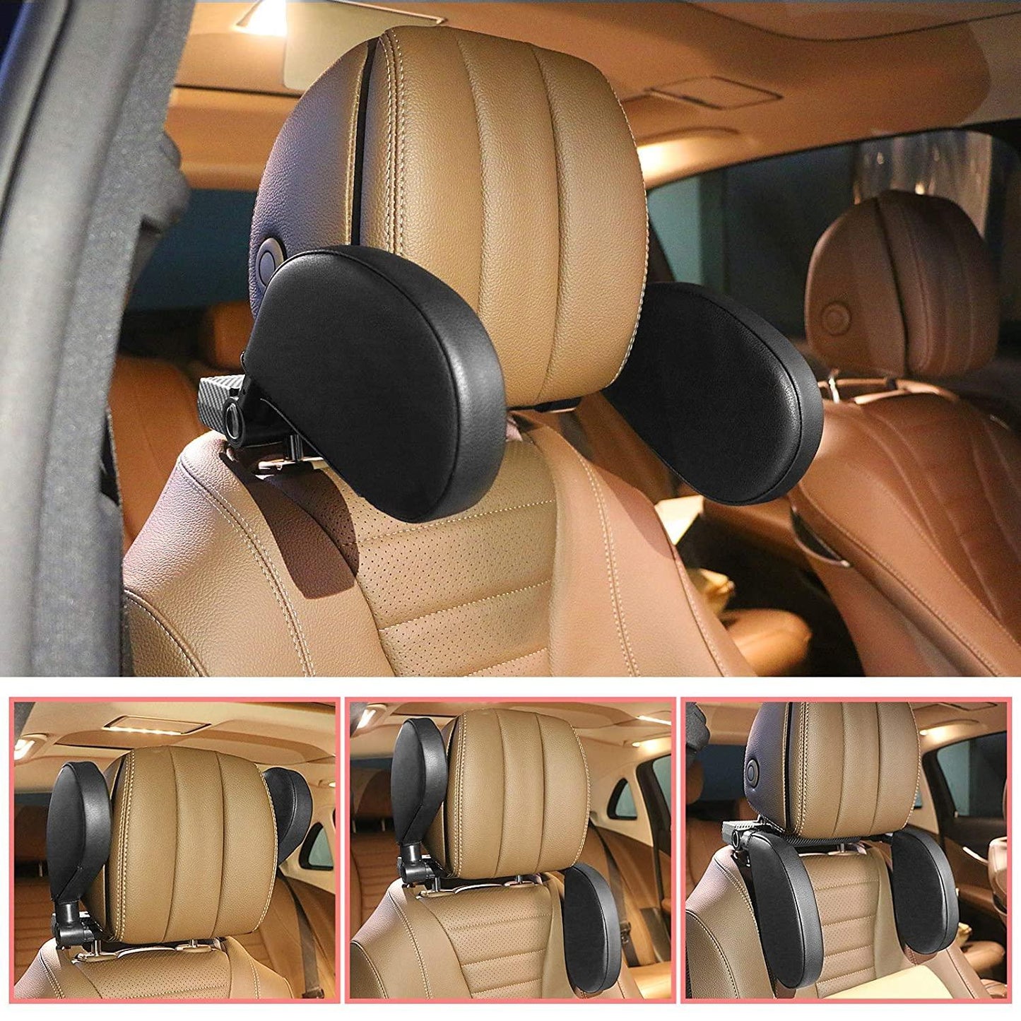 Universal Memory Foam Safety Headrest For Car Seats - Greetlamp