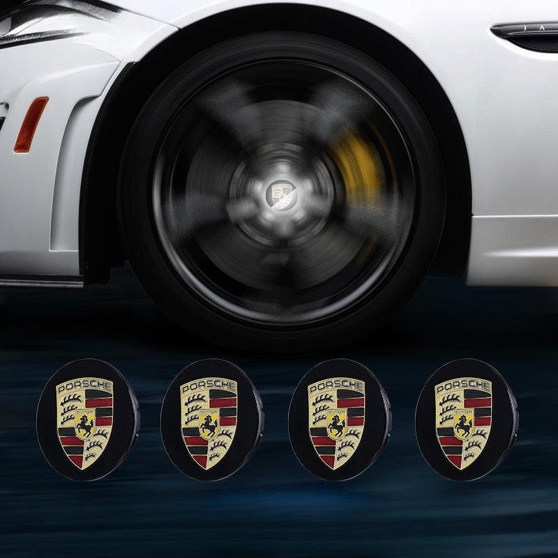 Suitable For Porsche Magnetic Suspension Hub Caps & LED Suspension Luminous Wheel Hub Lights - Greetlamp