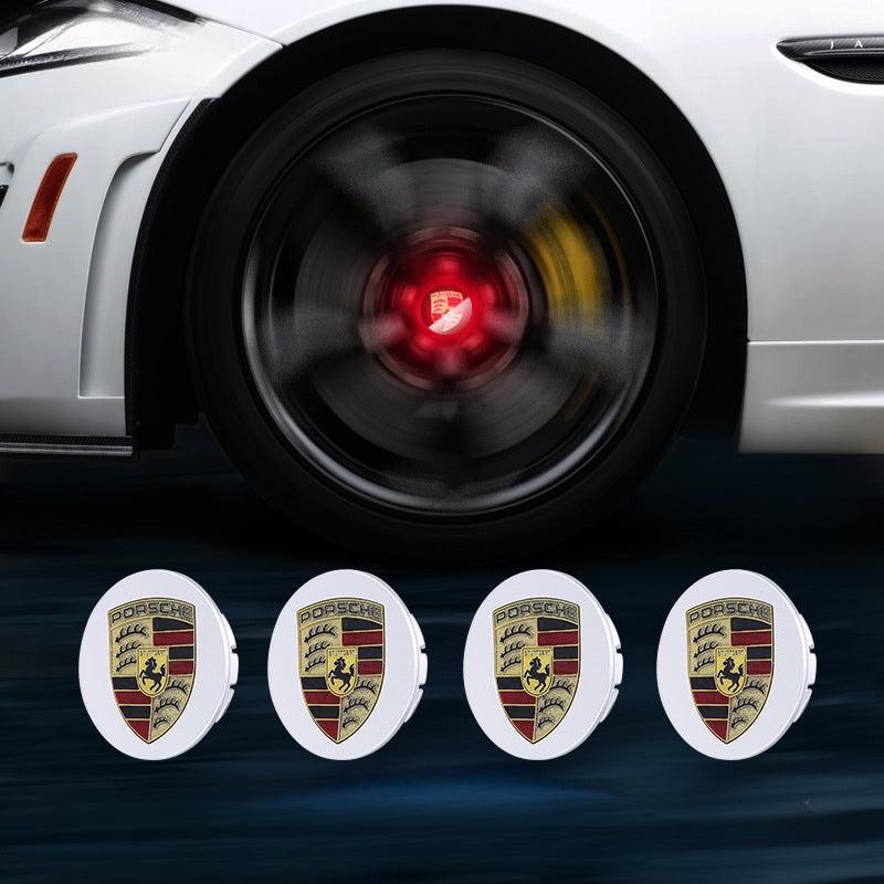 Suitable For Porsche Magnetic Suspension Hub Caps & LED Suspension Luminous Wheel Hub Lights - Greetlamp