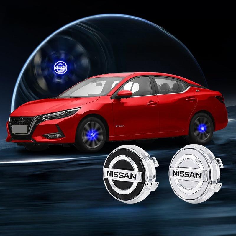 Suitable For Nissan Magnetic Suspension Hub Caps & LED Suspension Luminous Wheel Hub Lights - Greetlamp