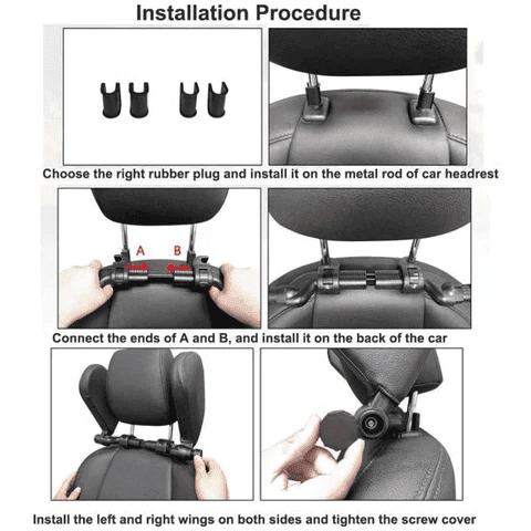 Universal Memory Foam Safety Headrest For Car Seats - Greetlamp