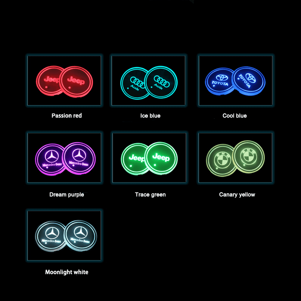 Car LED Cup Holder Lights - Greetlamp