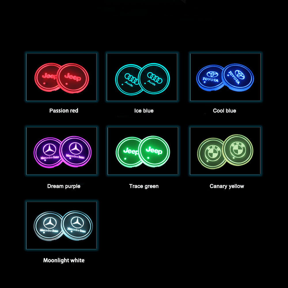 Universal Car LED Cup Holder Light - Greetlamp