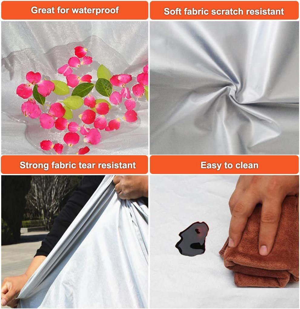 Best All-weather Car Cover, 6-layer Car Cover, Waterproof Outdoor Car Cover with 100% UV Protection, Suitable for Hatchbacks, Sedans, SUVs - Greetlamp
