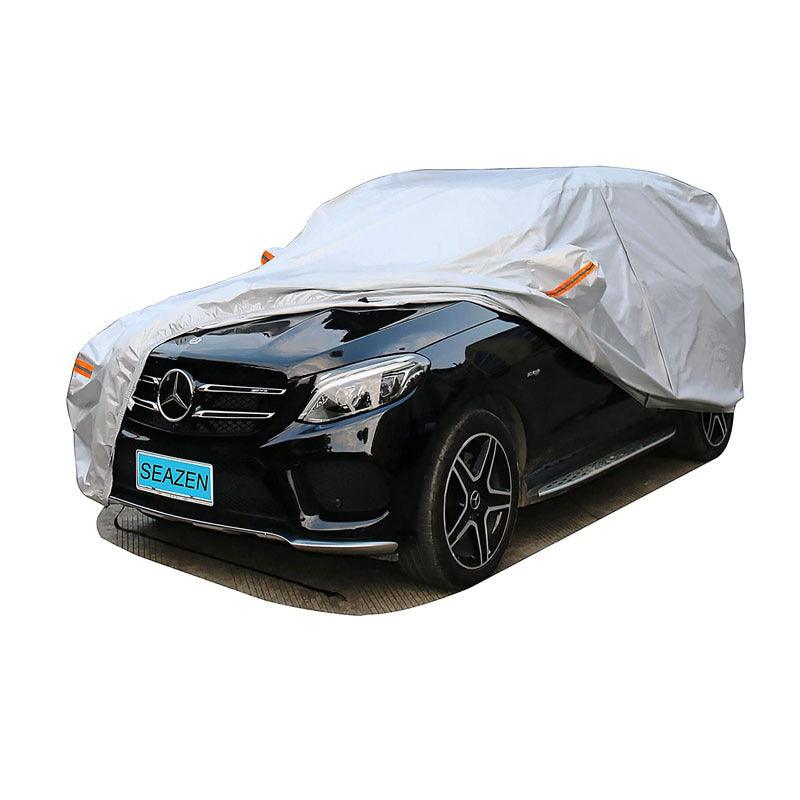 Best All-weather Car Cover, 6-layer Car Cover, Waterproof Outdoor Car Cover with 100% UV Protection, Suitable for Hatchbacks, Sedans, SUVs - Greetlamp