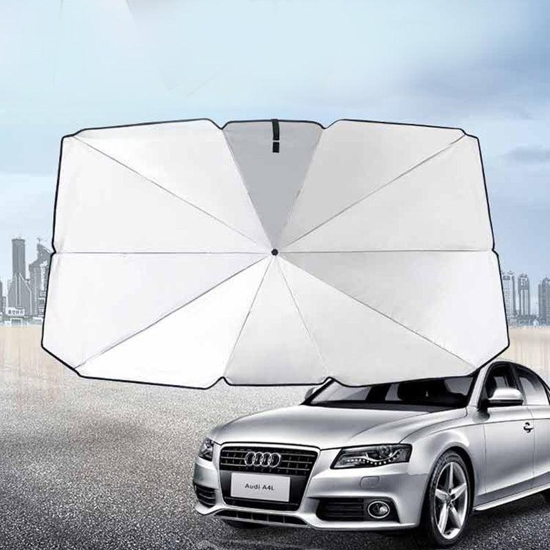 New 360° Bendable Handle Car Parasol Car Front Windshield Sun Protection Heat Shield Universal Car Parasol - Greetlamp