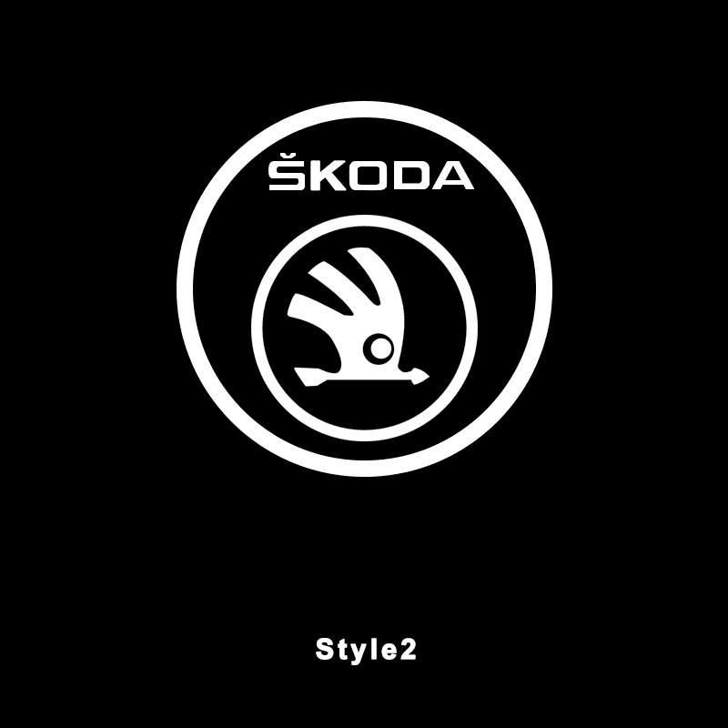 Skoda Compatible Car Door Welcome Lights - Greetlamp