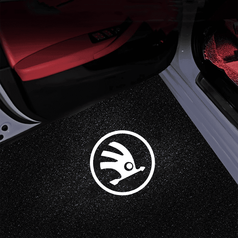 Skoda Compatible Car Door Welcome Lights - Greetlamp