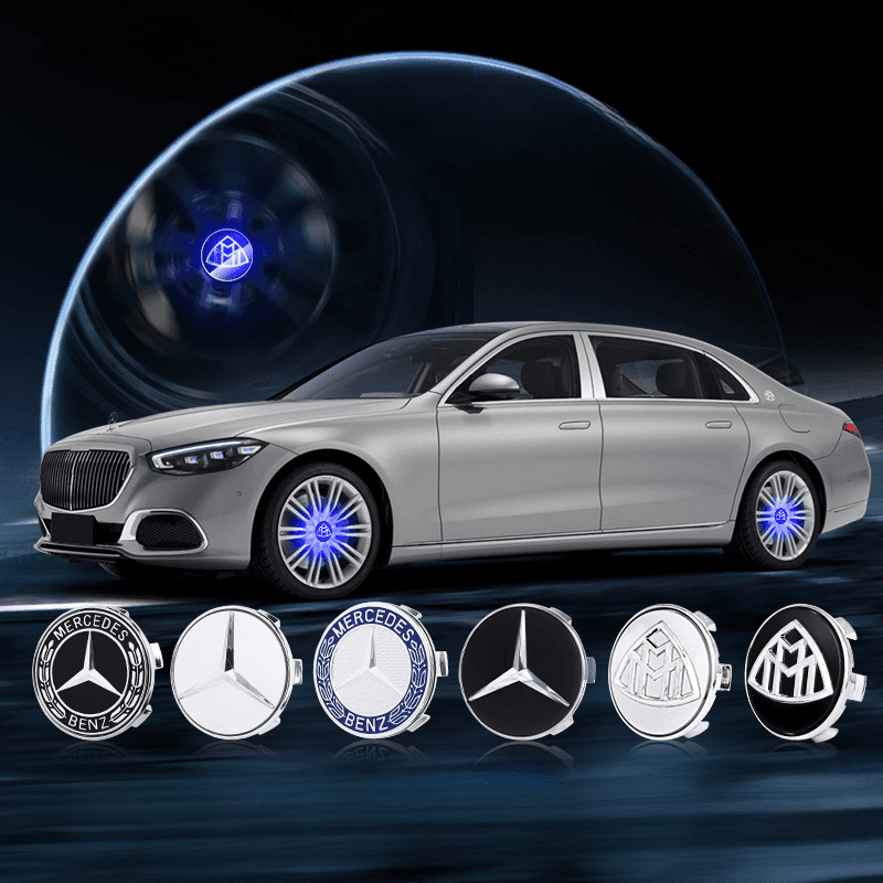 Suitable For Maybach Magnetic Suspension Hub Caps & LED Suspension Luminous Wheel Hub Lights - Greetlamp