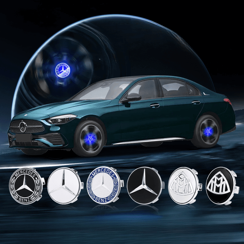 Suitable For Mercedes-Benz Magnetic Suspension Hub Caps & LED Suspension Luminous Wheel Hub Lights - Greetlamp