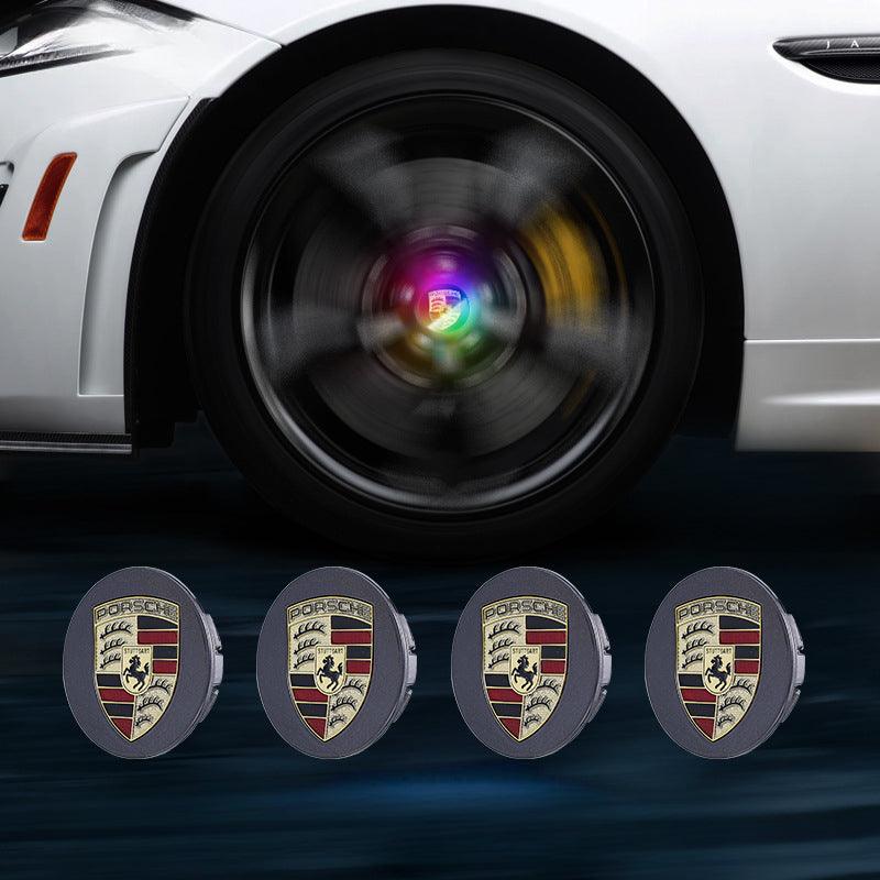 Suitable For Porsche Magnetic Suspension Hub Caps & LED Suspension Luminous Wheel Hub Lights - Greetlamp