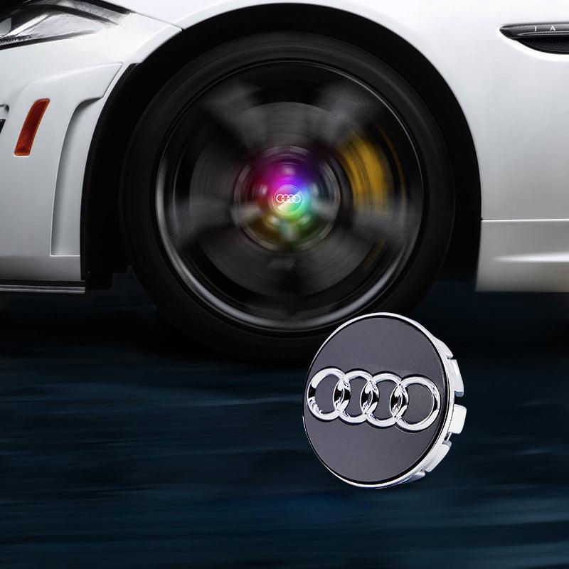 Suitable For Audi Magnetic Suspension Hub Caps & LED Suspension Luminous Wheel Hub Lights - Greetlamp
