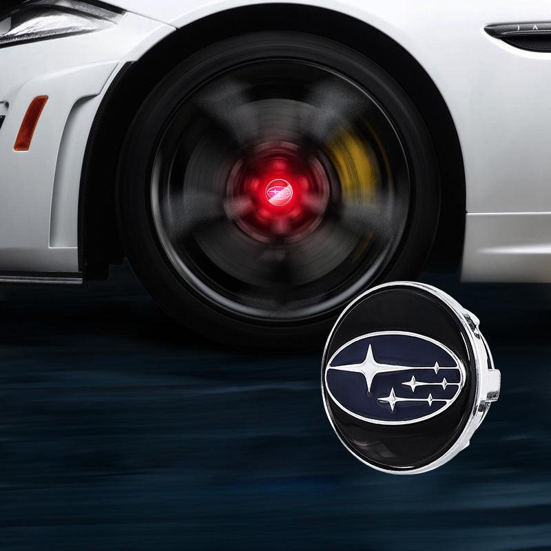 Suitable For Subaru Magnetic Suspension Hub Caps & LED Suspension Luminous Wheel Hub Lights - Greetlamp