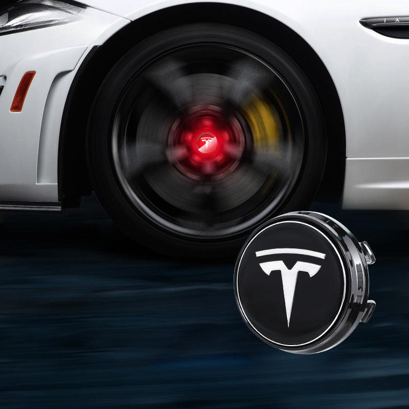Suitable For Tesla Magnetic Suspension Hub Caps & LED Suspension Luminous Wheel Hub Lights - Greetlamp