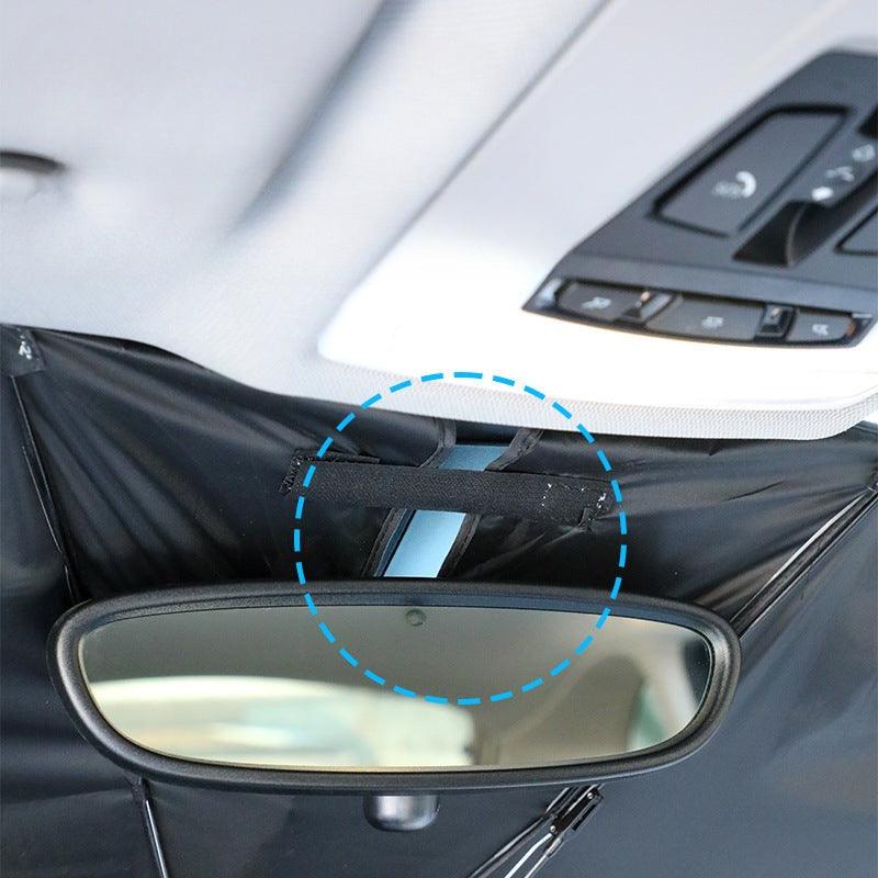 New 360° Bendable Handle Car Parasol Car Front Windshield Sun Protection Heat Shield Universal Car Parasol - Greetlamp