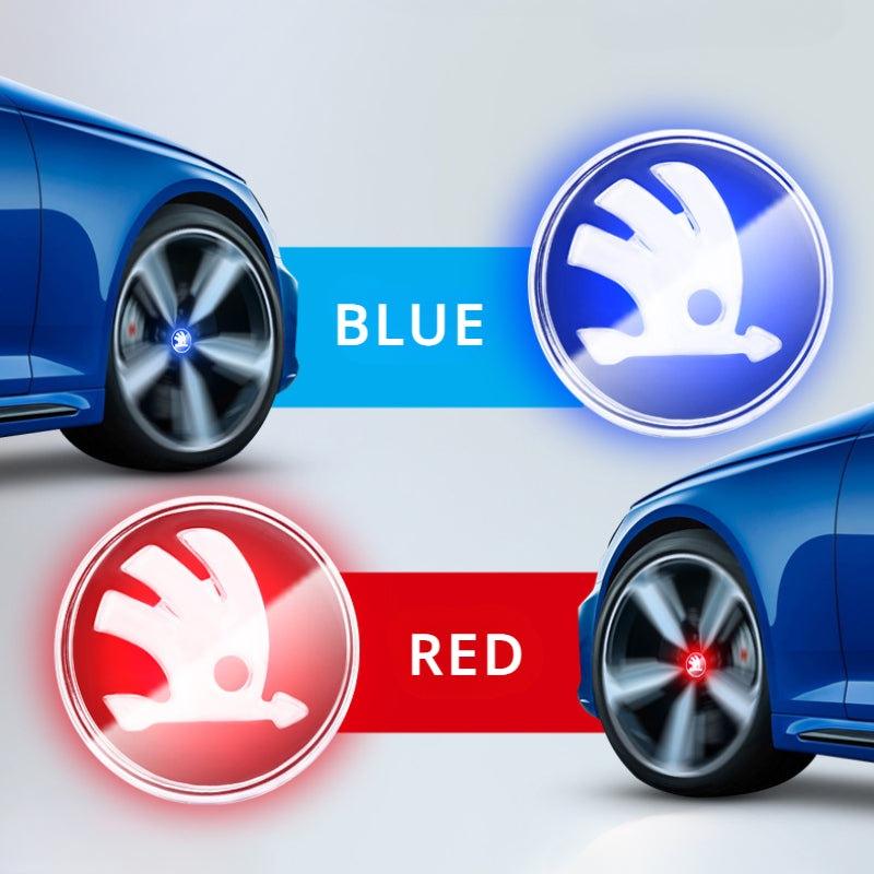 Suitable For Škoda Magnetic Suspension Hub Caps & LED Suspension Luminous Wheel Hub Lights - Greetlamp