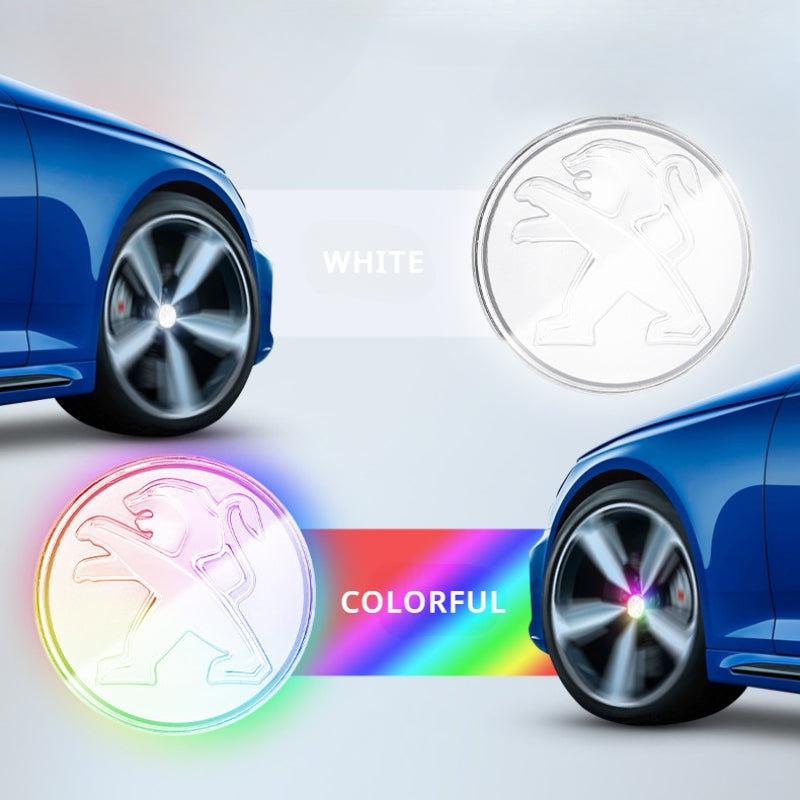 Suitable For Peugeot Magnetic Suspension Hub Caps & LED Suspension Luminous Wheel Hub Lights - Greetlamp