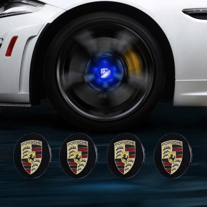 Suitable For Porsche Magnetic Suspension Hub Caps & LED Suspension Luminous Wheel Hub Lights - Greetlamp