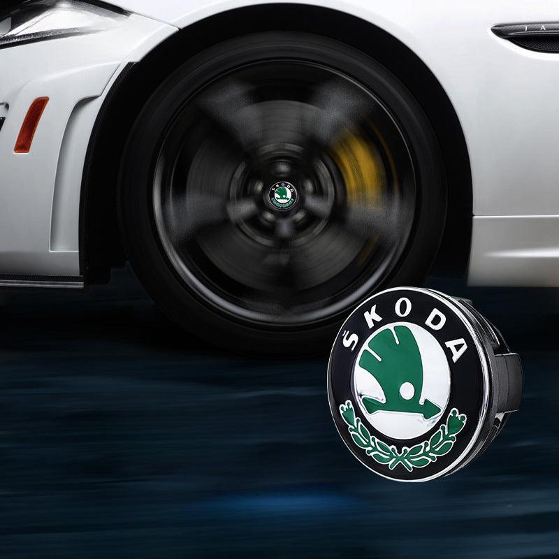 Suitable For Škoda Magnetic Suspension Hub Caps & LED Suspension Luminous Wheel Hub Lights - Greetlamp